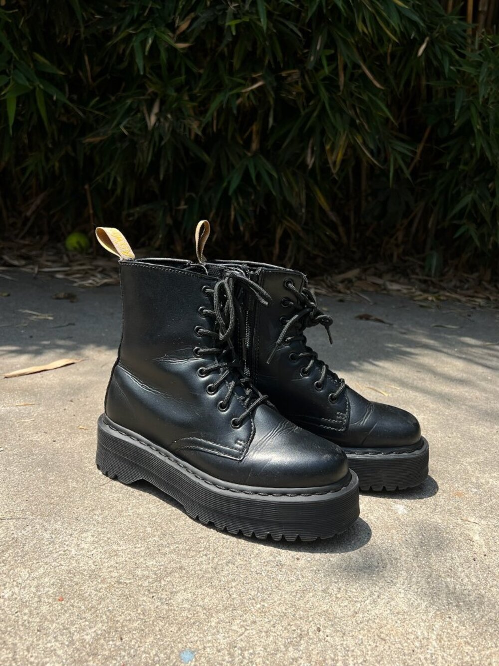 Dr. Marten's Jaden Mono II Vegan Leather In Matte Black